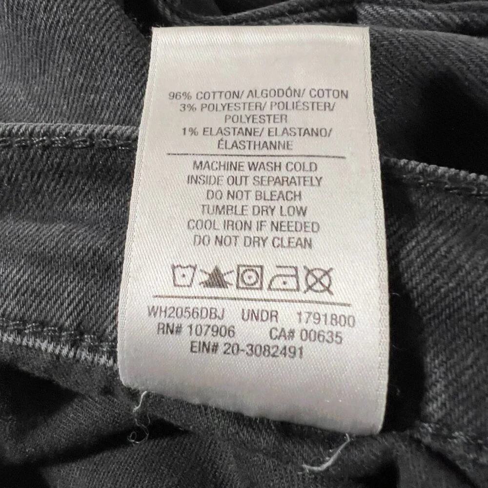 Hudson Jeans Los Angeles Elly Taper Black Denim Jeans Men’s Size 32